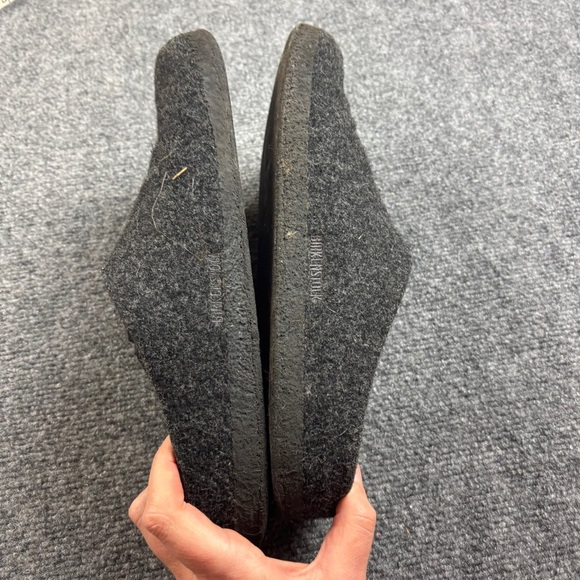 BIRKENSTOCK Men’s Charcoal Grey Zermatt Shearling Wool Felt Slipper size: 12 - Picture 5 of 10